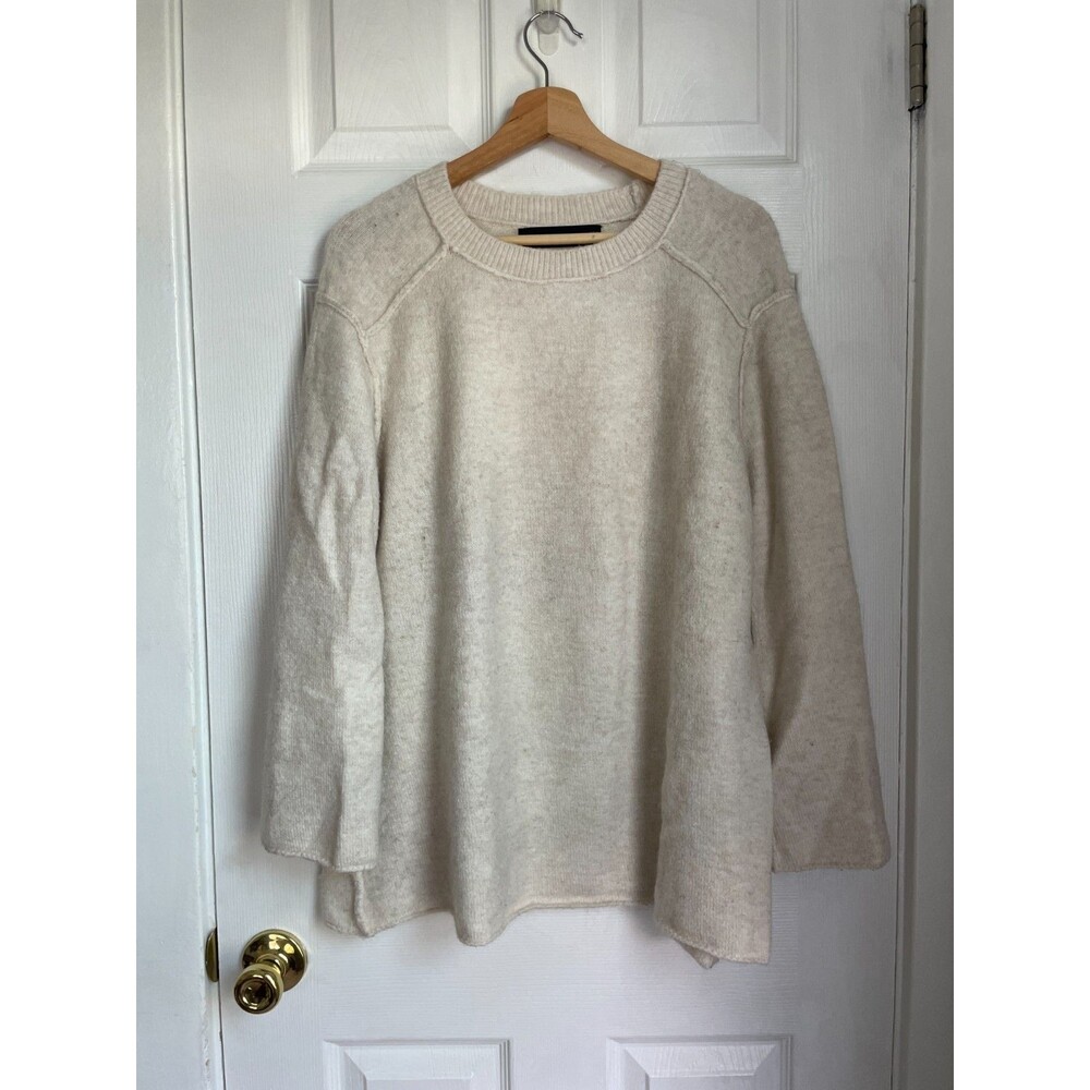 ZARA KNIT WOMEN'S CREW NECK PULL OVER  Medium Sweater long sleeve